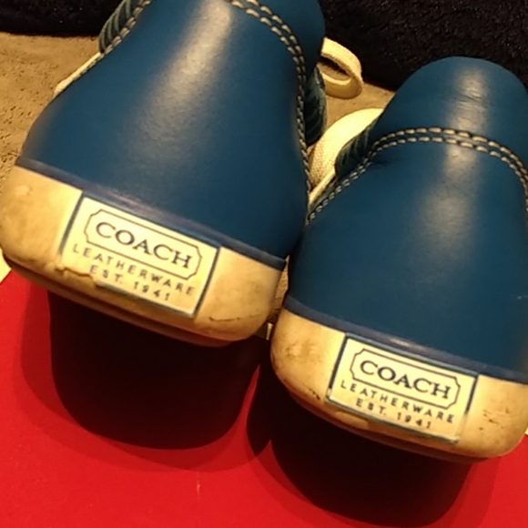 Authentic Coach Barrett blue/white sneaker , s- 7B - Picture 6 of 8